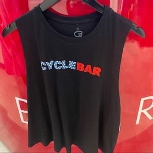 CYCLEBAR red white and blue muscle tank - size medium